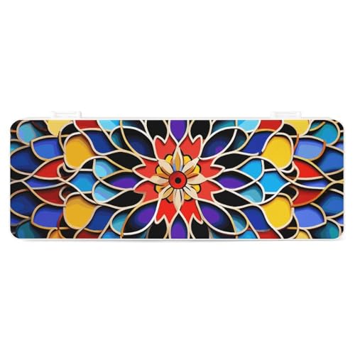 FZQVSGW Schreibwarenbox mit abnehmbarem Design, kreative, minimalistische Aufbewahrungsbox, Fischhintergrund, ABS, langlebiges Federmäppchen, 180° flach und sicherer Schnappverschluss für Bürobedarf, von FZQVSGW