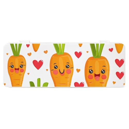 FZQVSGW Schreibwarenbox mit abnehmbarem Design, kreative, minimalistische Aufbewahrungsbox, helles Insektenmuster, ABS, langlebiges Federmäppchen, 180° flach und sicherer Schnappverschluss für von FZQVSGW