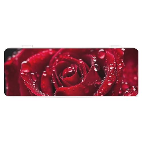 FZQVSGW Schreibwarenbox mit abnehmbarem Design, kreative minimalistische Aufbewahrungsbox, Gitarre, ABS, langlebiges Federmäppchen, 180 ° flach und sicherer Schnappverschluss für Bürobedarf, rote FZQVSGW Schreibwarenbox mit abnehmbarem Design, kreative minimalistische Aufbewahrungsbox, Gitarre, ABS, langlebiges Federmäppchen, 180 ° flach und sicherer Schnappverschluss für Bürobedarf, rote von FZQVSGW