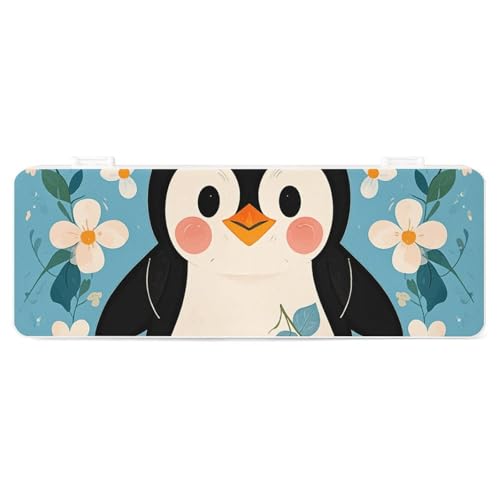 FZQVSGW Schreibwarenbox mit abnehmbarem Design, kreative minimalistische Aufbewahrungsbox, rote Pandas, ABS, langlebig, 180° flach aufliegend & sicherer Schnappverschluss für Bürobedarf, Niedlicher von FZQVSGW