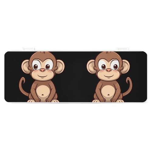 FZQVSGW Schreibwarenbox mit abnehmbarem Design, kreative minimalistische Aufbewahrungsbox, vier kleine Schweinchen, ABS, langlebiges Federmäppchen, 180 ° flach liegend, sicherer Schnappverschluss für von FZQVSGW