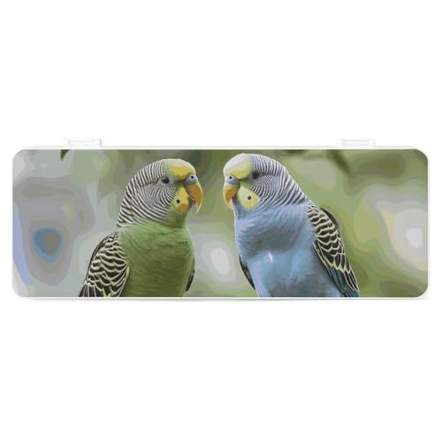 FZQVSGW Schreibwarenbox mit abnehmbarem Design, kreative minimalistische Aufbewahrungsbox, zwei Pferde im Himmel, ABS, langlebiges Federmäppchen, 180° flach aufliegend und sicherer Schnappverschluss von FZQVSGW