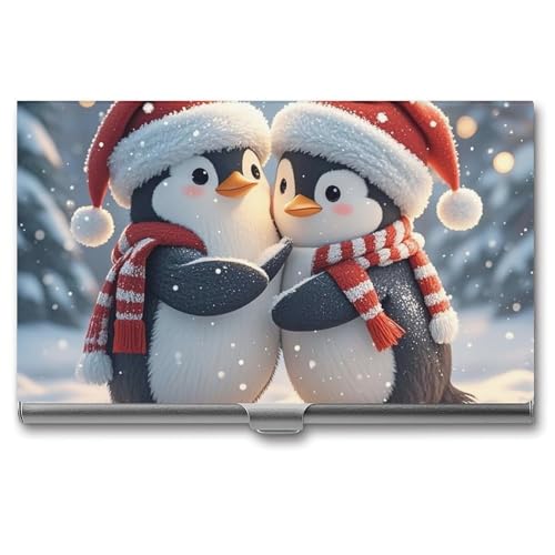 FZQVSGW Visitenkartenhalter, Metall, schlankes Visitenkartenetui, schöne Malteser-Hunde-Tasche, Kartenhalter für Frauen oder Männer, professionelle Geldbörse, Namenskartenhalter, Schnallen-Stil von FZQVSGW