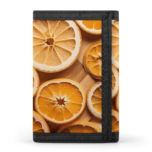 Louvre Museum in Paris Trifold Wallet Münzbörse mit 8 Kartenfächern Kreditkartenhalter geteilte Billfold Wallet, Orangenscheiben, Einheitsgröße, Modern von FZQVSGW