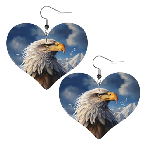 Adlerleder-Ohrringe für Damen, Herz-Ohrringe, leicht, baumelnde Ohrringe, Schmuckgeschenke Adlerleder-Ohrringe für Damen, Herz-Ohrringe, leicht, baumelnde Ohrringe, Schmuckgeschenke von FZQVSLCM