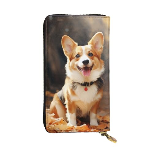 FZQVSLCM Corgi Dog Leder Geldbörse für Frauen Lange Münzbörse Ultra Slim Kreditkartenhalter Bifold Clutch FZQVSLCM Corgi Dog Leder Geldbörse für Frauen Lange Münzbörse Ultra Slim Kreditkartenhalter Bifold Clutch von FZQVSLCM