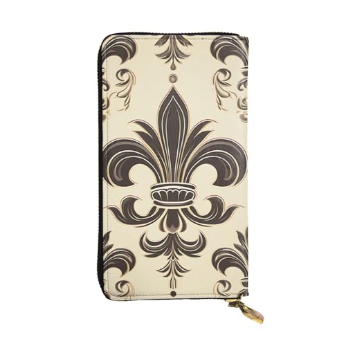 FZQVSLCM Fleur-de-Lis and Coat Arms Knight Leather Wallet for Women Long Coin Purse Ultra Slim Credit Cards Holder Bifold Clutch FZQVSLCM Fleur-de-Lis and Coat Arms Knight Leather Wallet for Women Long Coin Purse Ultra Slim Credit Cards Holder Bifold Clutch von FZQVSLCM