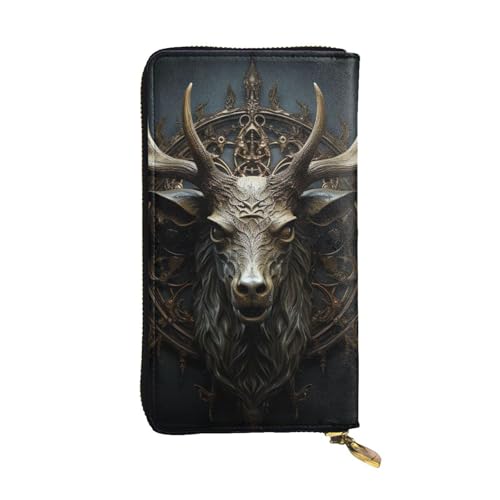 FZQVSLCM Geweih-Ledergeldbörse für Damen, lange Münzgeldbörse, ultradünn, Kreditkartenhalter, Bifold Clutch FZQVSLCM Geweih-Ledergeldbörse für Damen, lange Münzgeldbörse, ultradünn, Kreditkartenhalter, Bifold Clutch von FZQVSLCM
