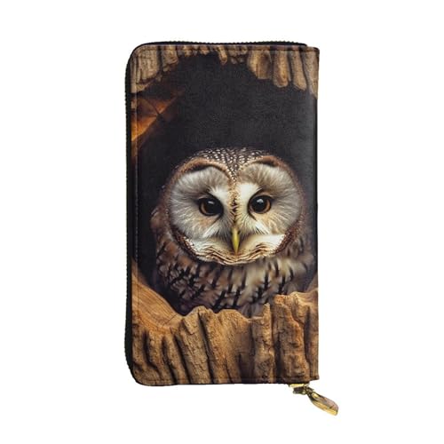 FZQVSLCM Ledergeldbörse für Damen, Eulenbaumloch, lange Münzbörse, ultradünn, Kreditkartenhalter, Bifold Clutch FZQVSLCM Ledergeldbörse für Damen, Eulenbaumloch, lange Münzbörse, ultradünn, Kreditkartenhalter, Bifold Clutch von FZQVSLCM