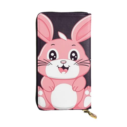 FZQVSLCM Niedliche Cartoon-Kaninchen-Ledergeldbörse für Damen, lange Münzbörse, ultradünn, Kreditkartenhalter, doppelt gefaltete Clutch FZQVSLCM Niedliche Cartoon-Kaninchen-Ledergeldbörse für Damen, lange Münzbörse, ultradünn, Kreditkartenhalter, doppelt gefaltete Clutch von FZQVSLCM
