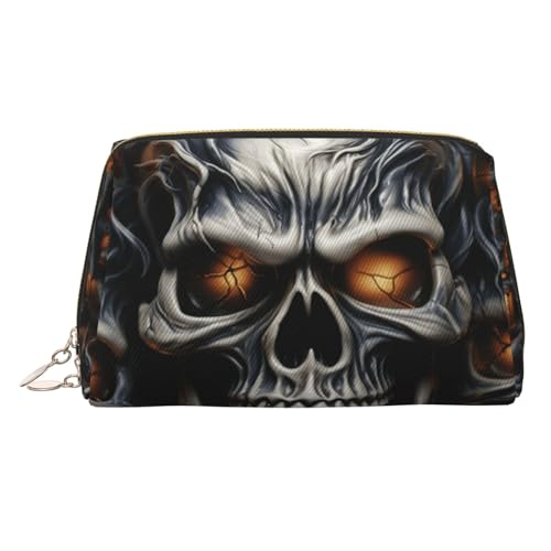 FZQVSLCM Reise-Make-up-Tasche, wasserdichte Make-up-Tasche für Geldbörse, Leder-Kulturbeutel für Damen, Kosmetiktasche, Organizer, coole Make-up-Tasche mit Reißverschluss, Make-up-Tasche für Reisen von FZQVSLCM