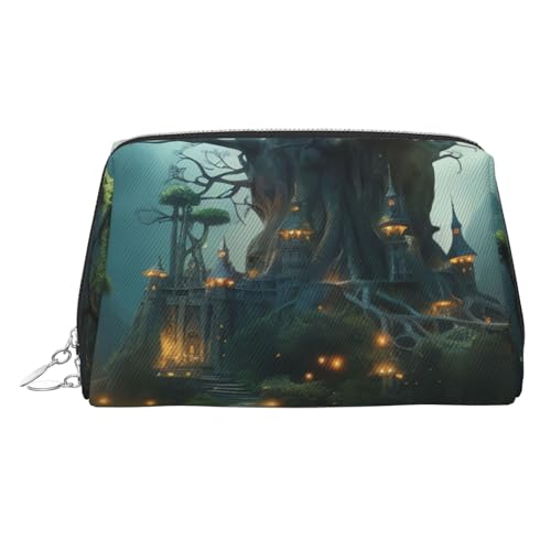 FZQVSLCM Reise-Make-up-Tasche, wasserdichte Make-up-Tasche für Geldbörse, Leder-Kulturtasche für Damen, Kosmetiktasche, Organizer, Fantasie-Make-up-Tasche mit Reißverschluss, Make-up-Taschen für von FZQVSLCM