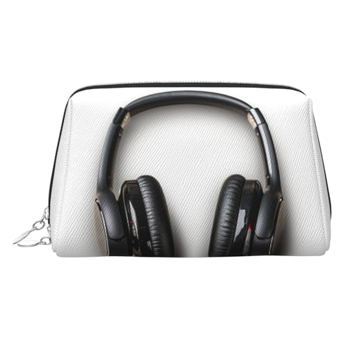 FZQVSLCM Reise-Make-up-Tasche, wasserdichte Make-up-Tasche für Geldbörse, Leder-Kulturtasche für Damen, Kosmetiktasche, Organizer, Kopfhörer, Make-up-Tasche mit Reißverschluss, Make-up-Tasche für von FZQVSLCM