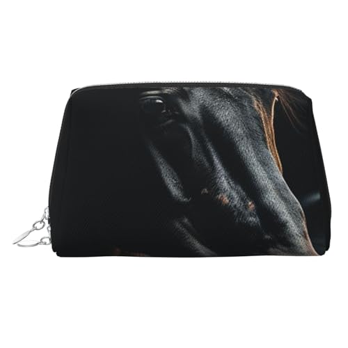 FZQVSLCM Reise-Make-up-Tasche, wasserdichte Make-up-Tasche für Geldbörse, Leder-Kulturtasche für Damen, Kosmetiktasche, Organizer, Make-up-Tasche mit Reißverschluss, Make-up-Tasche für Reisen, silber von FZQVSLCM