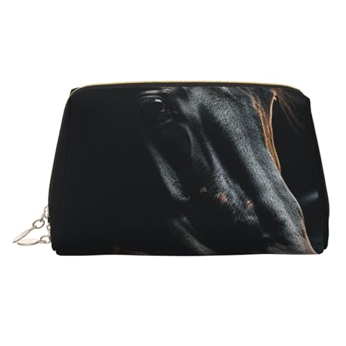 FZQVSLCM Reise-Make-up-Tasche, wasserdichte Make-up-Tasche für Geldbörse, Leder-Kulturtasche für Damen, Kosmetiktasche, Organizer, Make-up-Tasche mit Reißverschluss, Make-up-Tasche für Reisen, gold von FZQVSLCM