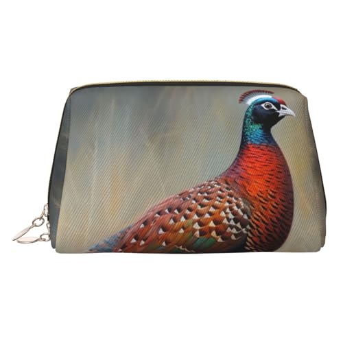 FZQVSLCM Reise-Make-up-Tasche, wasserdichte Make-up-Tasche für Geldbörse, Leder-Kulturtasche für Damen, Kosmetiktasche, Organizer, roter Fasan, Make-up-Tasche mit Reißverschluss, Make-up-Tasche für FZQVSLCM Reise-Make-up-Tasche, wasserdichte Make-up-Tasche für Geldbörse, Leder-Kulturtasche für Damen, Kosmetiktasche, Organizer, roter Fasan, Make-up-Tasche mit Reißverschluss, Make-up-Tasche für von FZQVSLCM