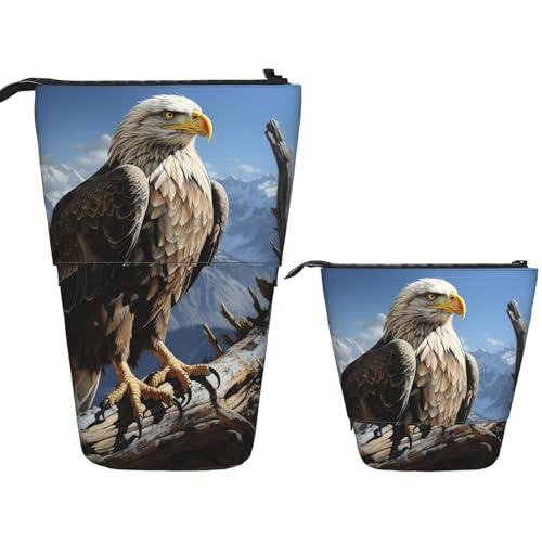 FZQVSLCM Teleskop-Federmäppchen, stehender Stifthalter, Pop-Up-Bleistifttasche, niedlich, Kosmetiktasche, Reise-Make-up-Tasche, tragbare Kulturbeutel für Damen und Herren, Bürobedarf von FZQVSLCM