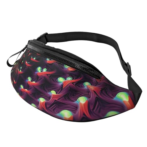 Gürteltasche für Damen und Herren, Schultertasche, Pfirsichfarben, Fantasy Sci-Fi-Schwindel, Einheitsgröße von FZQVSLCM