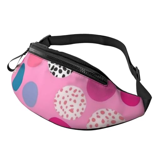 Gürteltasche für Herren und Damen, Schultertasche, Gürteltasche, eine Katze im Nebel, Crossbody-Tasche, Verrückte Punkte, Einheitsgröße von FZQVSLCM