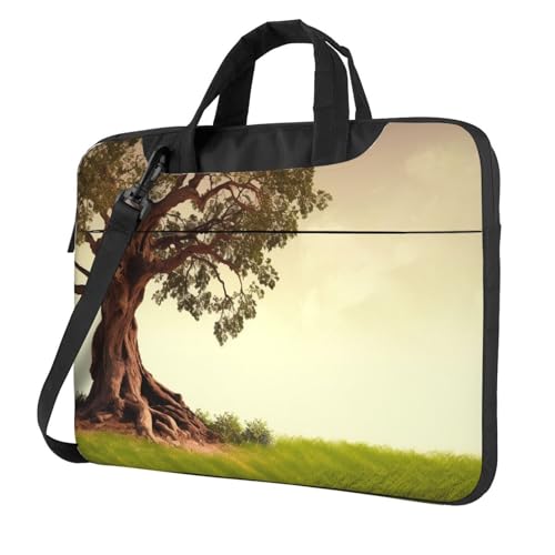 Laptoptasche mit Baum mit Ast, stoßfest, Computer-Tragetasche mit Schultergurt, Kuriertasche, Umhängetasche, Aktentasche, 35,6 cm (14 Zoll) von FZQVSLCM