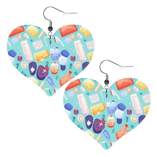 Leder-Ohrringe für Damen, Herz-Ohrringe, leicht, baumelnde Ohrringe, Schmuck, Geschenke Leder-Ohrringe für Damen, Herz-Ohrringe, leicht, baumelnde Ohrringe, Schmuck, Geschenke von FZQVSLCM