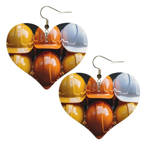 Leder-Ohrringe für Damen, Herz-Ohrringe, leicht, baumelnde Ohrringe, Schmuck-Geschenke, One Size, Kein Edelstein Leder-Ohrringe für Damen, Herz-Ohrringe, leicht, baumelnde Ohrringe, Schmuck-Geschenke, One Size, Kein Edelstein von FZQVSLCM