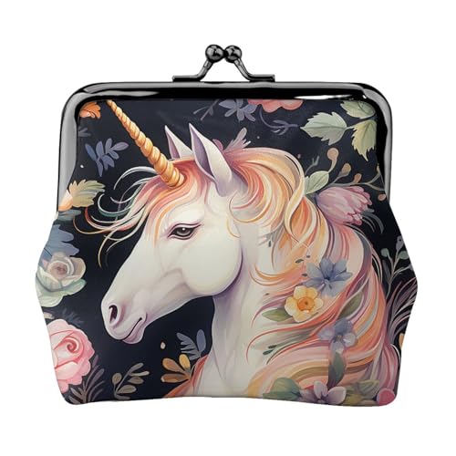 Münzgeldbörse aus Leder für Damen mit Kussverschluss, Blume, Clutch, Mini-Geldbörse Münzgeldbörse aus Leder für Damen mit Kussverschluss, Blume, Clutch, Mini-Geldbörse von FZQVSLCM