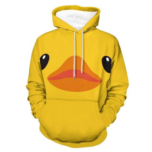 FZRTGOP Unisex Hoodie Ente Kapuzenpullover Drawstring Pullover Hoody Sweatshirt Für Herren Damen XL von FZRTGOP