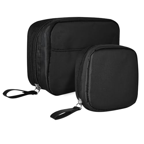 2 Stücke Klein Kosmetiktasche，kleine Kosmetiktasche für Handtasche,schminktasche,kosmetiktäschchen, kompakte Größe, geeignet für Aufbewahrung und Re，kleine kulturtasche Damen von FZSECRIU