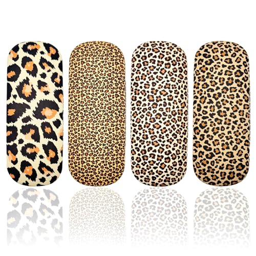 FZSECRIU 4 Stücke brillenetui，brillenetui damen，hardcase groß，glasses case，sonnenbrille，brillen etui von FZSECRIU