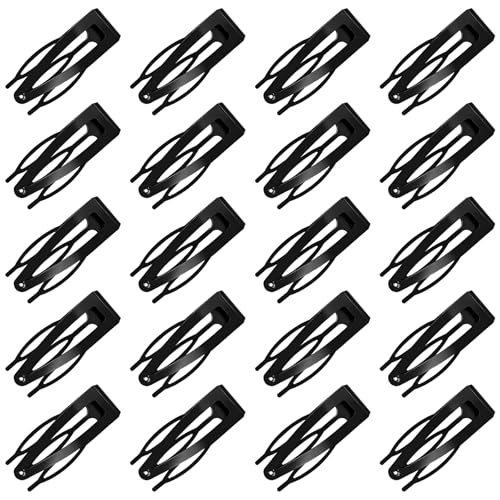 20 Stück Doppel-Haarspangen aus Metall für Damen/Mädchen, kleine Haarspangen für dünnes/feines/kurzes Haar, starker Halt, Haar-Accessoires, schwarz 20 Stück Doppel-Haarspangen aus Metall für Damen/Mädchen, kleine Haarspangen für dünnes/feines/kurzes Haar, starker Halt, Haar-Accessoires, schwarz von FZWONVUC
