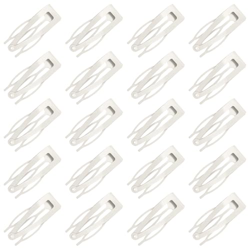 Metall-Haarspangen für Damen/Mädchen, kleine Haarspangen für dünnes/feines/kurzes Haar, starker Halt, 20 Stück (Silber) von FZWONVUC