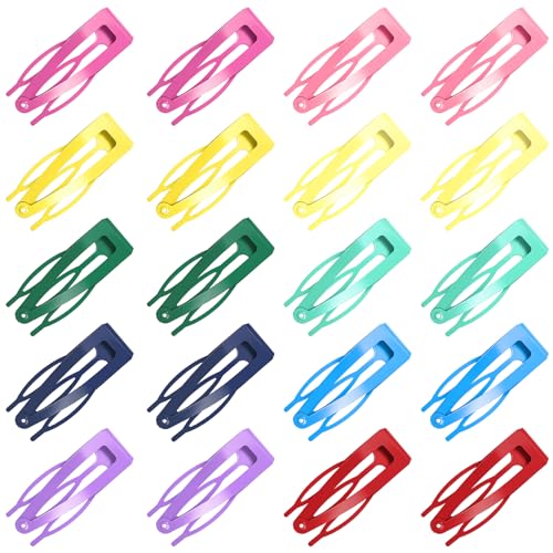 Metall-Haarspangen für Damen/Mädchen, kleine Haarspangen für dünnes/feines/kurzes Haar, starker Halt, bunt, 20 Stück Metall-Haarspangen für Damen/Mädchen, kleine Haarspangen für dünnes/feines/kurzes Haar, starker Halt, bunt, 20 Stück von FZWONVUC