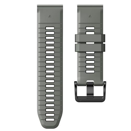 FZXCG Armband für Fenix 7X Pro/6X Pro für Fenix 6X, Fenix 7X, 26 mm Breite, Fenix 5X Plus, Armband für Descent MK2i, Tactix Delta, Tactix 7 Pro, Tactix 7, weiches Silikon, Einheitsgröße, Achat von FZXCG