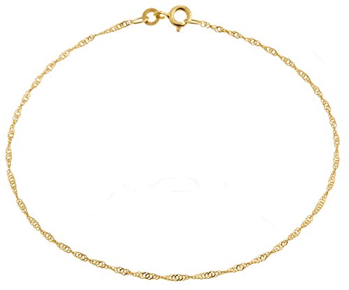 Fa. Thomas Maier Singapurkette Armband - 1,4mm Durchmesser - 333 Gold - Länge 17cm von SILBERKETTEN STORE DEIN SCHMUCK ONLINE SHOP