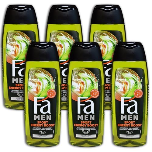 6 er Pack FA Men 3in1 Körper Duschgel Shower Gel 6 x 250 ml von Fa