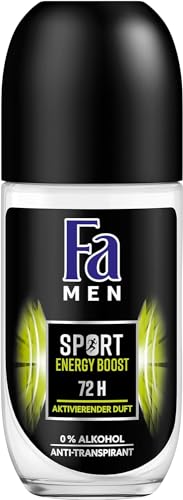 FA MEN Deo Roll-on Sport Energy Boost, 6er Pack (6 x 50 ml) von Fa