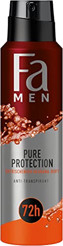 FA Men Anti-Transpirant Pure Protection mit Guarana-Duft, 72h Schutz, 150 ML von Fa