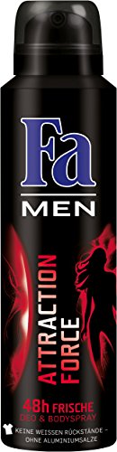 Fa Men Deospray Attraction Force 48h, 6er Pack (6 x 150 ml) von Fa