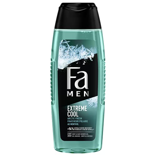 Fa Men – Duschgel für Herren – Extreme Cool – pH-neutral für die Haut – dermatologisch getestet – Flasche mit 250 ml von Fa