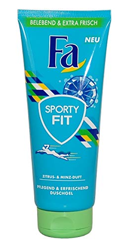 Fa SPORTY FIT Duschgel for Women 200ml, Zitrus & Minze-Duft, 6er Pack von Fa