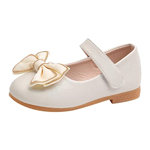 Kinderschuhe Elegant Festlich Ballerina Kleid Schuhe Prinzessin Schuhe Halbschuhe Lederschuhe Freizeitschuhe Ballerinas Kleidschuhe (Gold, 25 Toddler) von FaLkin