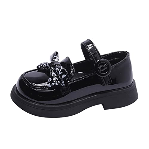 Mädchen Prinzessin Schuhe Festlich Ballerina Kinder Abendschuhe Kinderschuhe Mädchen Halbschuhe Lederschuhe Schuhe MäDchen Party Festliche Kleidschuhe (Black, 31 Little Child) von FaLkin