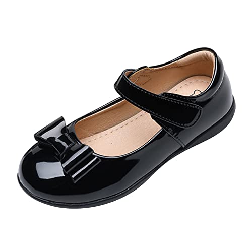 Prinzessin Einzelne Schuhe Festlich Ballerina Kinder Abendschuhe Kinderschuhe Schulschuhe Hochzeitsschuhe Schuhe MäDchen Party Festliche Kleidschuhe (Black, 32 Big Kids) von FaLkin