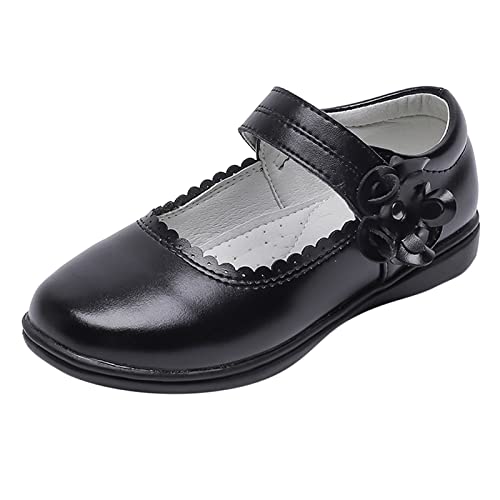 Prinzessin Einzelne Schuhe Festlich Ballerina Kleid Schuhe Kinderschuhe Mädchen Hochzeitsschuhe Freizeitschuhe Prinzessin Schuhe (Black, 30 Little Child) von FaLkin