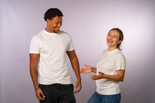 FaRev 2er Pack T-Shirts in weiß. GOTS & Fairtrade zertifiziert. von FaRev