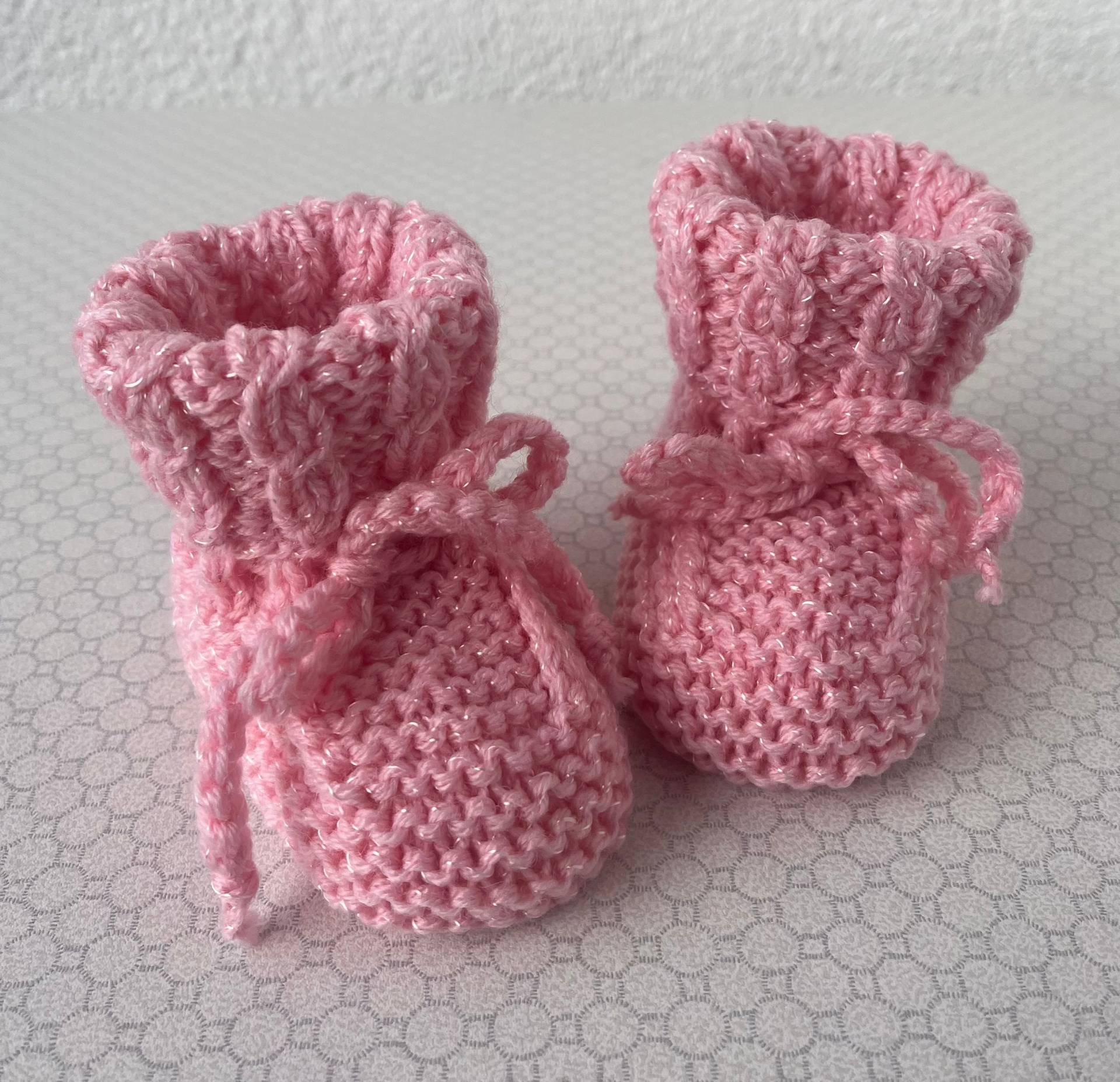 Babyschuhe Taufschuhe Krabbelschuhe, Rosa, Gr. 19-21 von FaTaHandarbeit
