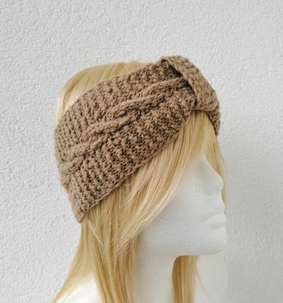 stirnband Damen Gestrickt Aus Merinowolle - Alpaka Mischung in 9 Farben von FaTaHandarbeit