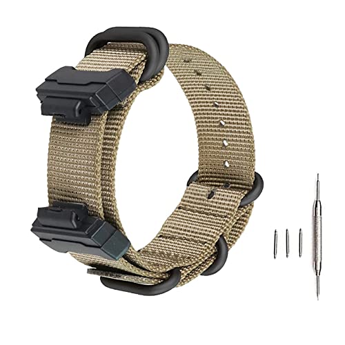 G Shock Uhrenarmband, 22 mm Ersatz-Nylon-Uhrenarmband für Casio Herren Damen G-Shock GA-110/100/120/150/200/300/400 GD-100/110/120 G-8900 DW-560 GW-M56 10 DW-6900 G-5600 GW-6900 DW-9052 GLS-8900 G Shock Uhrenarmband, 22 mm Ersatz-Nylon-Uhrenarmband für Casio Herren Damen G-Shock GA-110/100/120/150/200/300/400 GD-100/110/120 G-8900 DW-560 GW-M56 10 DW-6900 G-5600 GW-6900 DW-9052 GLS-8900 von FaYaCa