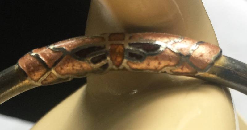 Cloisonné Armband, Emaille Coisonne Armreif, Schmetterling Armreif Rust, Cloisonne Geschenk von FabFinds42